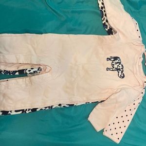 Three piece baby girl pajama set